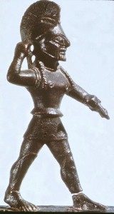 Lakonische Hoplitenstatuette aus Bronze, Fundort (mir) unbekannt